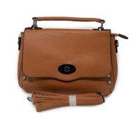 Emila Borsa piccola con borchie a mano da donna borsetta borchiata da lavoro ufficio shopping per passeggio con tracolla giorno sera x tutti i giorni giornaliera color Cuoio primavera estate 2026