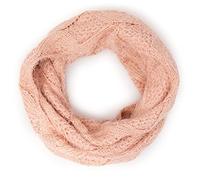 Emila Sciarpa rosa ad anello donna scaldacollo invernale tubolare scalda collo girocollo misto lana a maglia ciambella treccia per cervicale moto caldo regalo montagna autunno inverno 2025 2026 Rosa