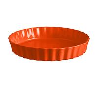 Emile Henry 766032 Tortiera alta/piatto per torta, 32 cm, ceramica, toscana