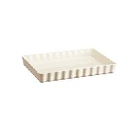 Emile Henry EH026038 - Tortiera Rettangolare in Ceramica, Beige, Argilla, 33, 5 x 24 x 5 cm