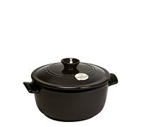 Emile Henry EH794525 Cocotte Tonda, Carbone