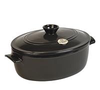Emile Henry EH794560 Cocotte Ovale, Carbone