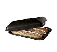 Emile Henry EH799506 Baguettes Stampo con Imballaggio Rinforzato, Carbone