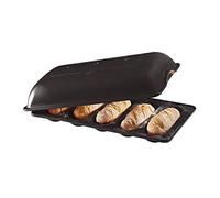 Emile Henry EH799519 Stampo per 5 mini bacchette, ceramica, nero a carboncino