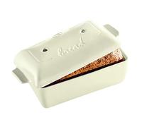 Emile Henry - Teglia per pane in cassetta, prodotta in Francia, Ceramica, lino., 9.4" x 5.9" x 4.9"