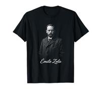 Émile Zola Ritratto Realistico di autore Francese Maglietta