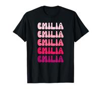 Emilia First Name Minimalist Design Maglietta