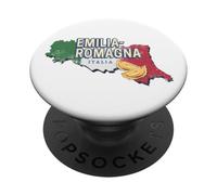 Emilia Romagna e Bandiera Italia Regione Retro Mappa PopSockets PopGrip Adesivo