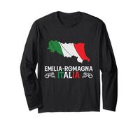 Emilia-Romagna Italia - Emilia-Romagna Souvenir Silhouette Maglia a Manica
