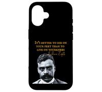Emiliano Zapata Bandiera messicana La Revolucion Mexicana Custodia per iPhone 16