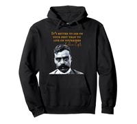 Emiliano Zapata Bandiera messicana La Revolucion Mexicana Felpa con Cappuccio