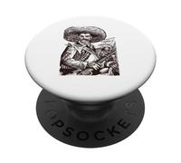 Emiliano Zapata Tee Mexican Revolutionary Tierra Y Libertad PopSockets PopGrip Adesivo