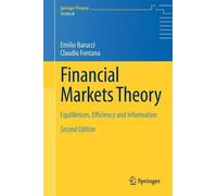 Emilio Barucci Claudio Fontana Financial Markets Theory (Copertina rigida)