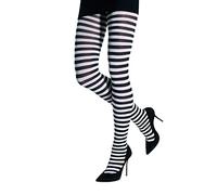 Emilio Cavallini Collant Donna Bianco e Nero con Fantasia, m/l