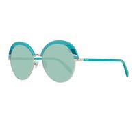 Emilio Pucci EP0102 5789P Women's Sunglasses - Turquoise Frame, Green Lenses