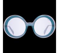Emilio Pucci EP0110 5780Y Women's Round Sunglasses - Turquoise Frame, Purple Lenses, Ø 57mm
