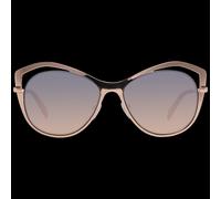 Emilio Pucci EP0130 5628B Women's Cat-Eye Sunglasses - Shiny Pink/Gold Frame, Gray Gradient Lenses, Ø 56mm