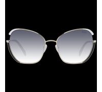 Emilio Pucci EP0131 5828B Women's Butterfly Sunglasses - Gold Metal Frame, Gray Gradient Lenses, Ø 58mm