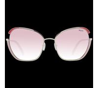 Emilio Pucci EP0131 5832T Women's Butterfly Sunglasses - Gold Frame, Pink Gradient Lenses, Ø 58mm