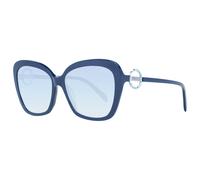 Emilio Pucci EP0165 5890W Women's Butterfly Sunglasses - Blue Frame, Blue Gradient Lenses, Ø 58mm