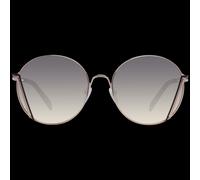 Emilio Pucci EP0180 5828B Women's Round Sunglasses - Shiny Rose Gold Frame, Gradient Grey Lenses