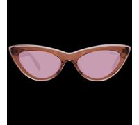 Emilio Pucci EP0181 5347F Women's Cat-Eye Sunglasses - Brown Frame, Burgundy Lenses