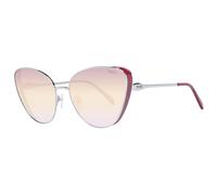 Emilio Pucci EP0186 16T Women's Sunglasses - Shiny Palladium Silver Frame, Pink Gradient Lenses