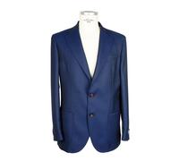Emilio Romanelli Blue Wool Men Blazer - IT48 | M