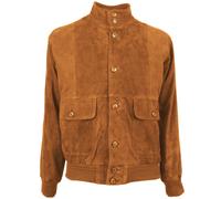 Emilio Romanelli Brown Calfskin Men Bomber Jacket - IT58 | 3XL