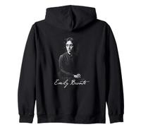 Emily Bronte Classico Gotico Inglese Autore Ritratto Felpa con Cappuccio