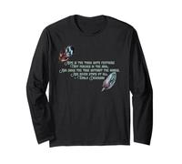 Emily Dickinson - Maglietta con Citazione letteraria Hope Thing Feathers Maglia a Manica