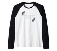 Emily Dickinson - Maglietta con Citazione letteraria Hope Thing Feathers Maglia con Maniche Raglan