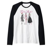 Emily in Paris C'Est Beau! Watercolor Fashion Sketch Maglia con Maniche Raglan