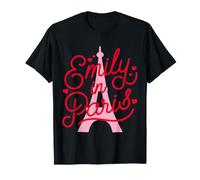 Emily in Paris Hearts And Effiel Tower Maglietta