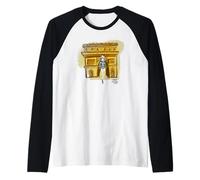 Emily in Paris Posing in The Arc De Triomphe Sketch Portrait Maglia con Maniche Raglan