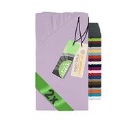 Emily´s Check Set di 2 lenzuola per lettino e lettino, 70 x 140 cm, colore: lilla