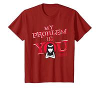 Emily The Strange My Problem Is You Maglietta, Bambini, Mirtillo Rosso, 12 Anni