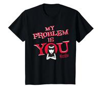 Emily The Strange My Problem Is You Maglietta, Bambini, Nero, 8 Anni