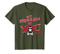 Emily The Strange My Problem Is You Maglietta, Bambini, Oliva, 8 Anni