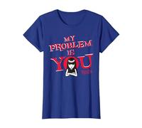 Emily The Strange My Problem Is You Maglietta, Donna, Blu Reale, XXL