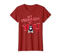 Emily The Strange My Problem Is You Maglietta, Donna, Mirtillo Rosso, 3XL