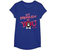 Emily The Strange My Problem Is You Maglietta, Ragazze, Blu Reale, M