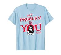 Emily The Strange My Problem Is You Maglietta, Uomo, Celeste, 3XL