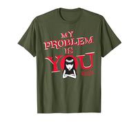 Emily The Strange My Problem Is You Maglietta, Uomo, Oliva, XL