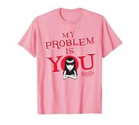 Emily The Strange My Problem Is You Maglietta, Uomo, Rosa, XL