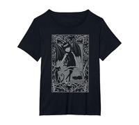 Emily The Strange Night Walker Maglietta, Donna Plus-Size, Nero, 3X