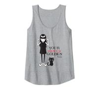 Emily The Strange Your Silence Is Golden Canotta, Donna, Grigio Melange, XL
