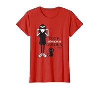 Emily The Strange Your Silence Is Golden Maglietta, Donna, Rosso, XXL