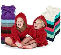 Emily's Check 1522.2202 - Accappatoio per bambini, 6-8 anni, colore: Bordeaux