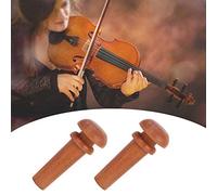 Eminchu 2 Pezzi Squisiti Puntelli per Violino in Legno di Giuggiola, Robusti Accessori per Strumenti Musicali per gli Amanti del Violino (Marrone senza occhi di pesce)